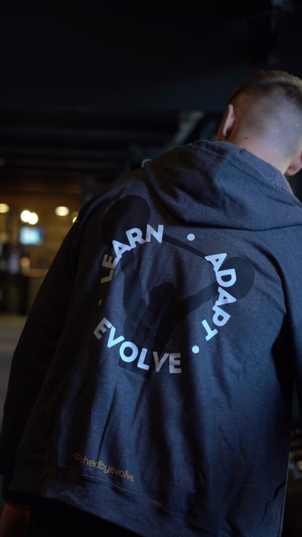 Grey Zipped Hoodie